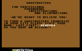Ghostbuster  - Apertura Acconto