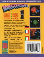 Copertina Retro Blasteroids - Cassetta3