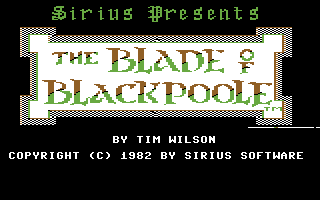 Blade of Blackpoole, The